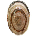 Load image into Gallery viewer, Red, Beige, Brown Layered Onyx Bowl
