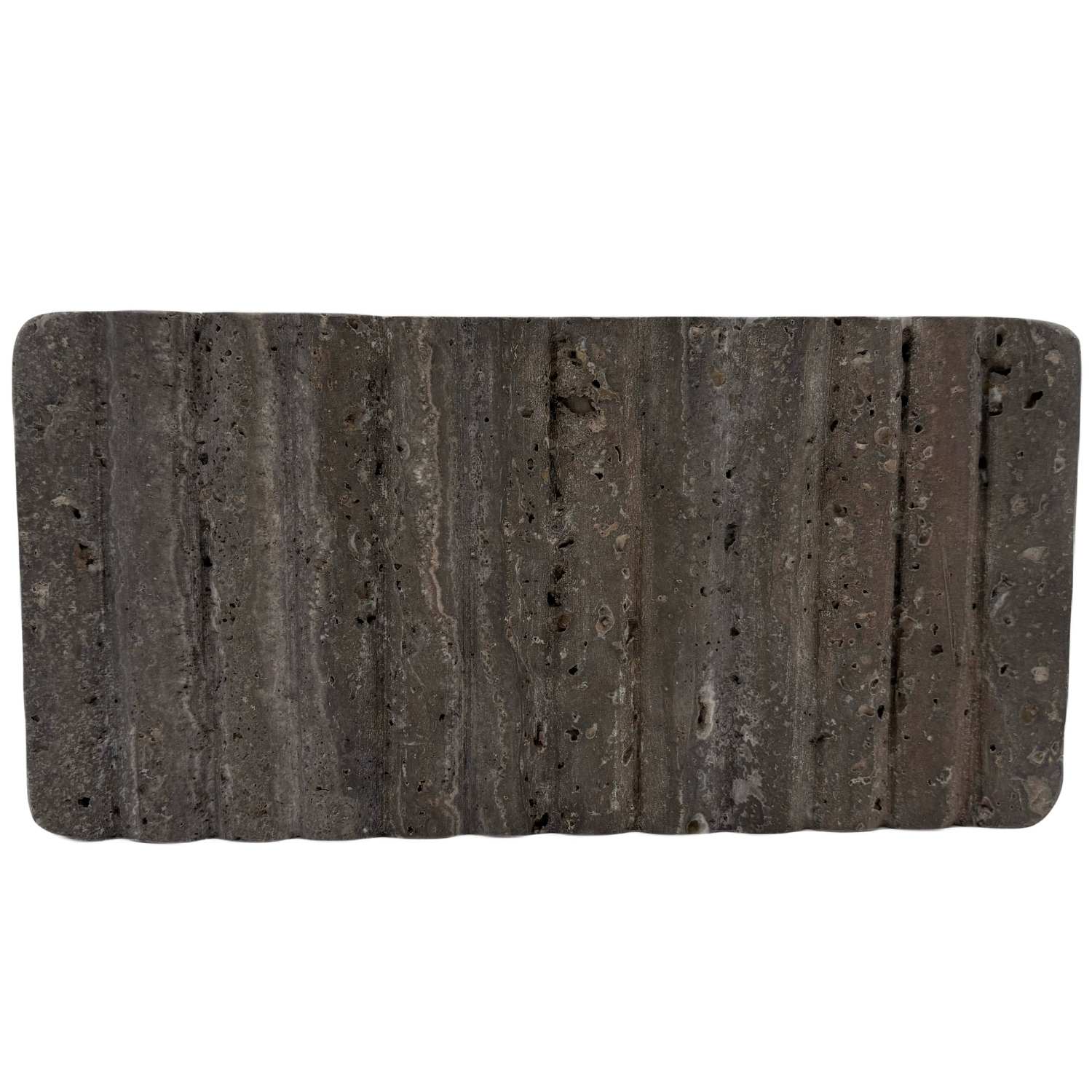Ribbed Travertine Box