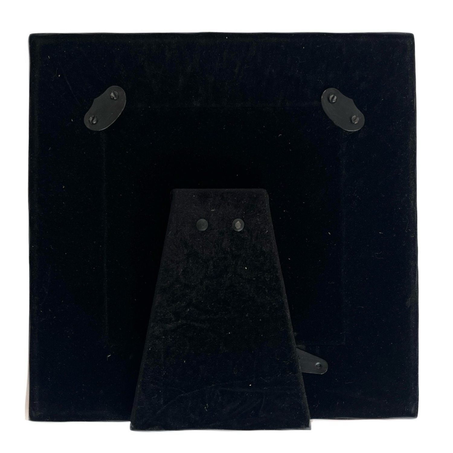 Square frame in rose quartz, 4x4 inches.