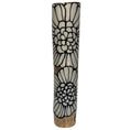 Load image into Gallery viewer, Tall & Narrow Ceramic Floral Vase in 22K Gold
