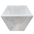 Load image into Gallery viewer, Yasmin Marble Waste Bin - Pearl White Marble Honed
