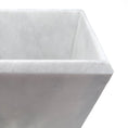 Load image into Gallery viewer, Yasmin Marble Waste Bin - Pearl White Marble Honed

